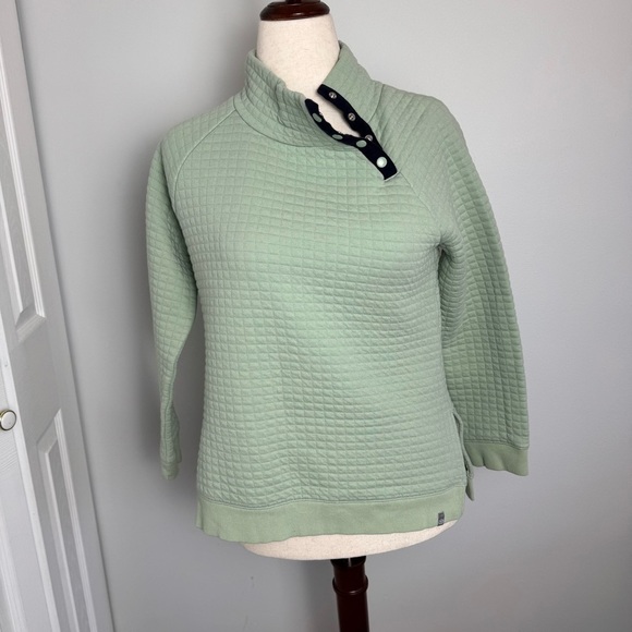 Talbots Sweaters - Women's Green Quilted Sweater